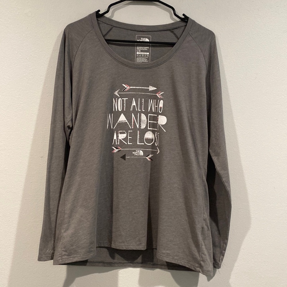 The North Face Gray Long Sleeve Tee